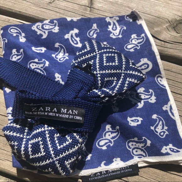 Knit Bow tie & Pocket square - Picture 5 of 5